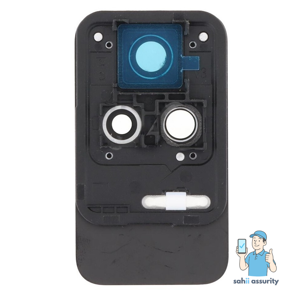 Camera Lens Glass with Frame for Xiaomi Poco F4 5G Black thumbnail